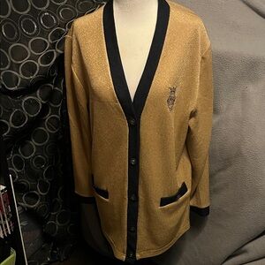 TanJay Gold and Black Women's Cardigan